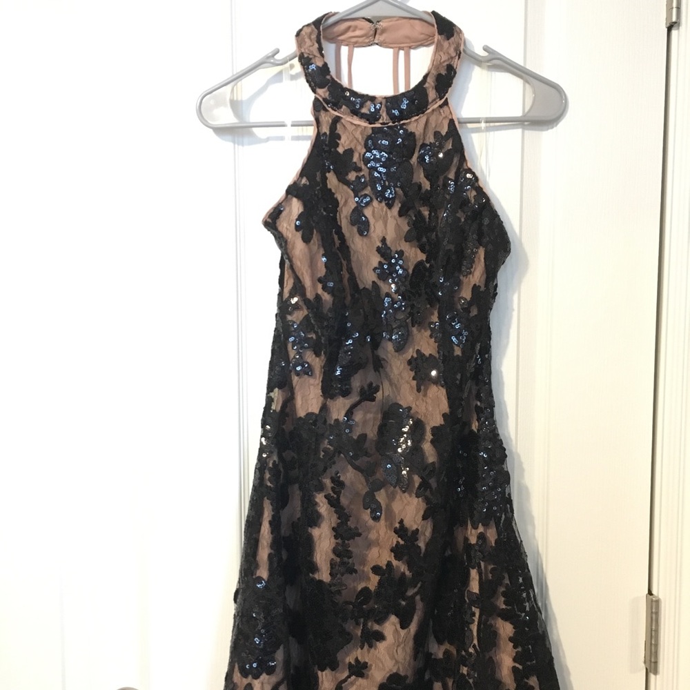 Black sequin dress